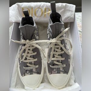 Dior sneakers (women’s)(size 38)(deep grey) used with mild wear and tear